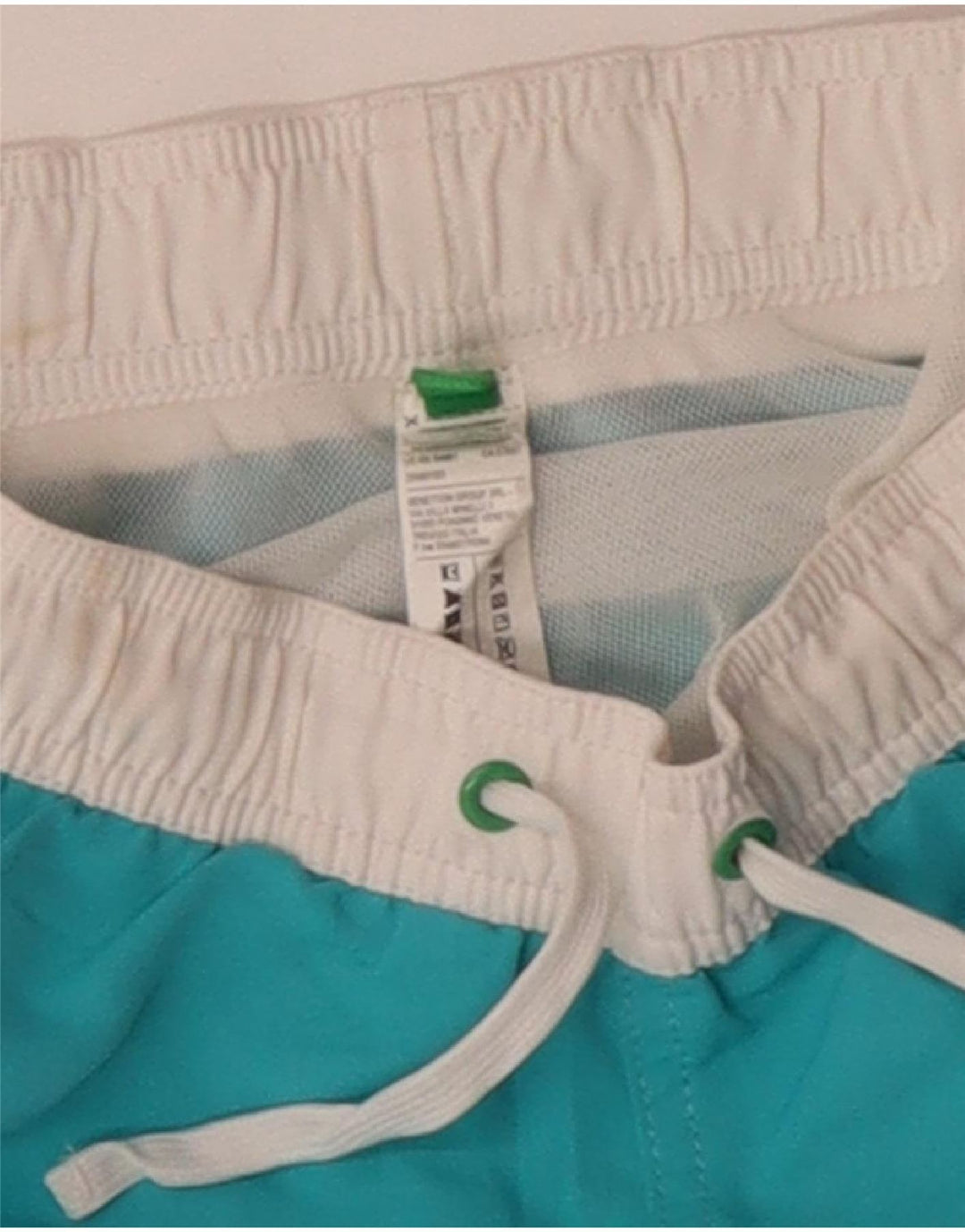 Pantaloncini da bagno con grafica BENETTON per ragazzi 8-9 anni Blu Colourblock