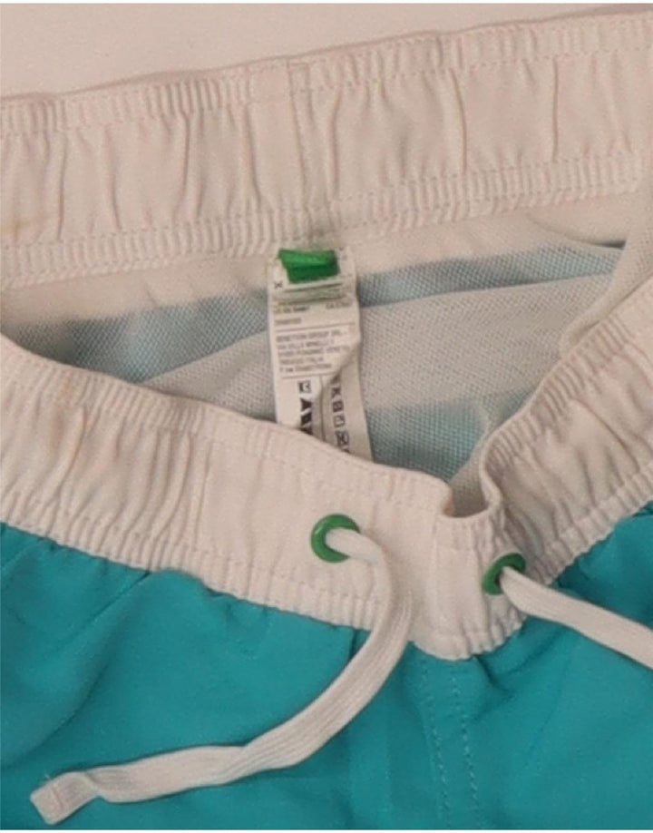 Pantaloncini da bagno con grafica BENETTON per ragazzi 8-9 anni Blu Colourblock