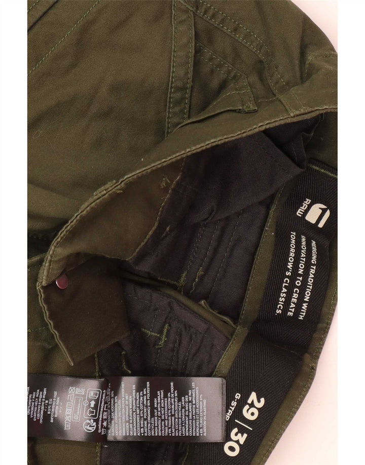 Pantaloni cargo dritti da uomo G-Star W29 L30 cotone kaki