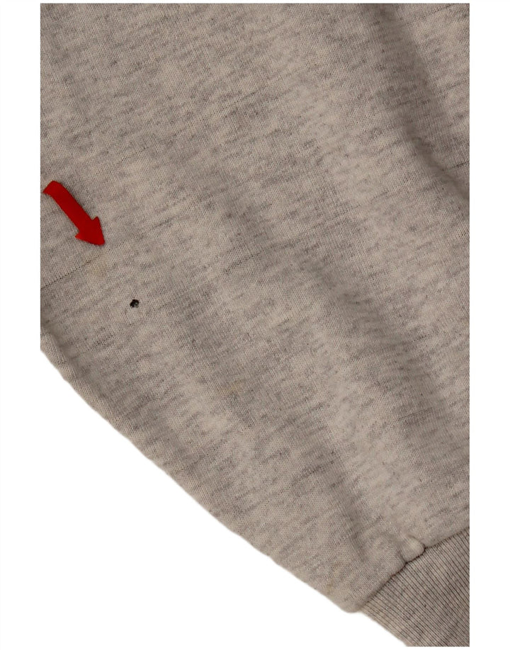 Felpa con cappuccio grafica da uomo Champion XL grigia