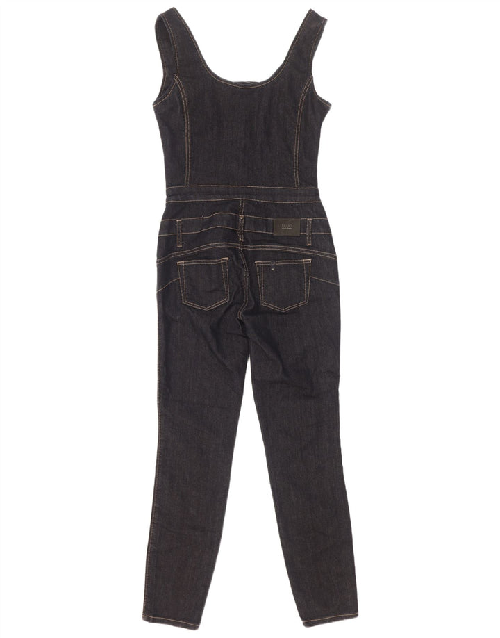Tuta in denim senza maniche da donna Liu Jo UK 12 cotone nero medio
