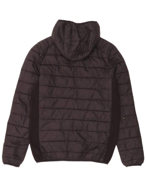 Giacca imbottita con cappuccio da uomo Ellesse UK 36 piccola in nylon nero