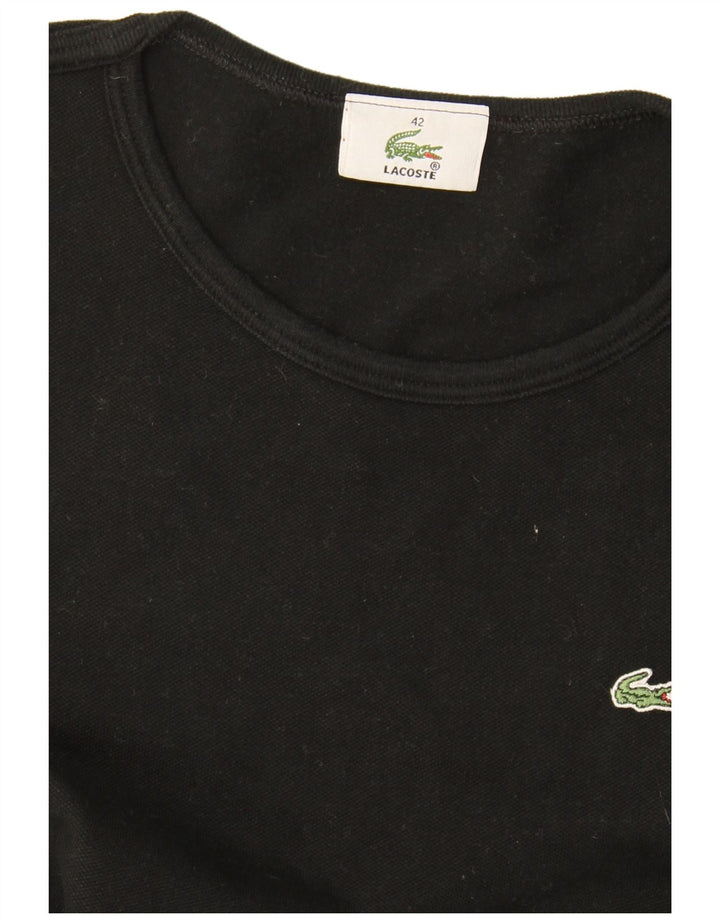 T-shirt da donna Lacoste taglia superiore 42 grande nera