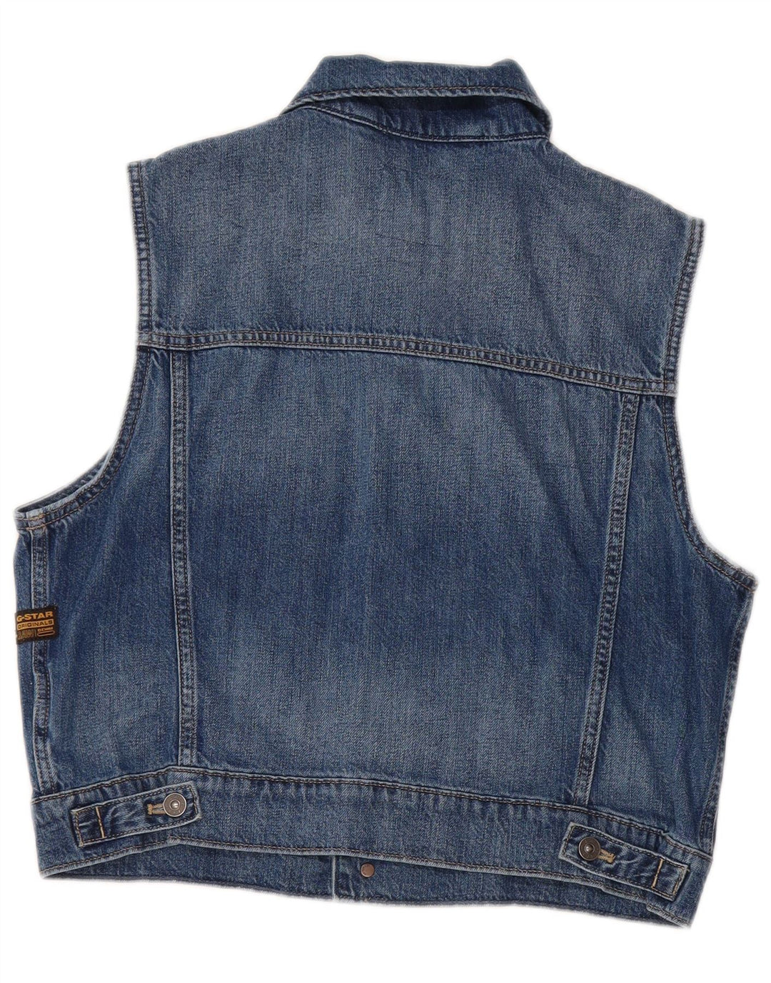 Gilet in denim corto da donna G-STAR UK 14 cotone blu medio