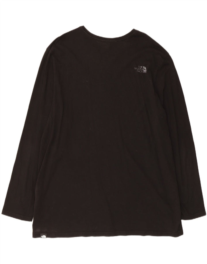 Top da uomo a manica lunga The North Face 2XL cotone nero