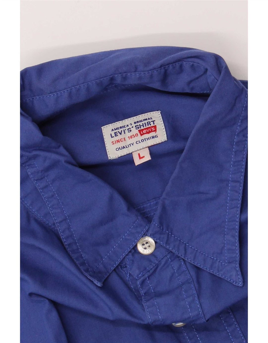 Camicia a maniche corte da uomo Levi's Large Blu