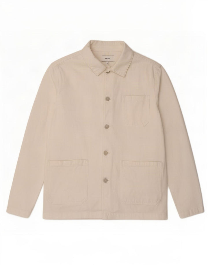 Giacca in denim da uomo Reiss UK 38 cotone bianco medio