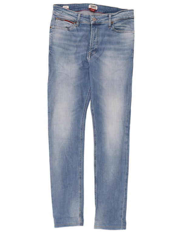 Jeans skinny da uomo Tommy Hilfiger W32 L34 cotone blu
