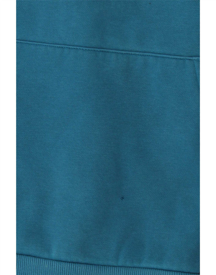 Felpa con cappuccio grafica da uomo Puma in cotone blu medio