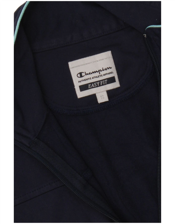 CHAMPION Giacca da tuta da donna Easy Fit UK 10 Small Blu Navy