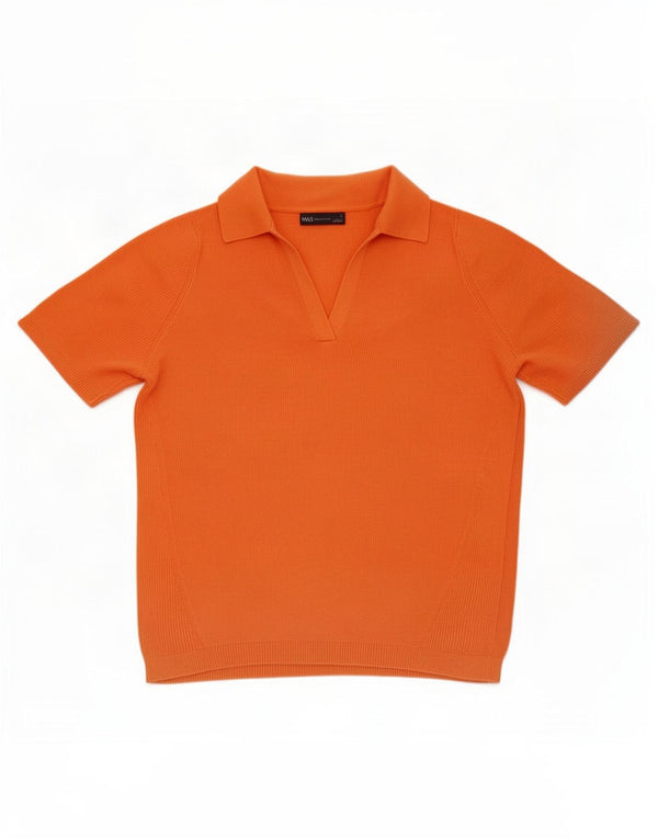 Polo da donna Marks & Spencer UK 14 grande arancione