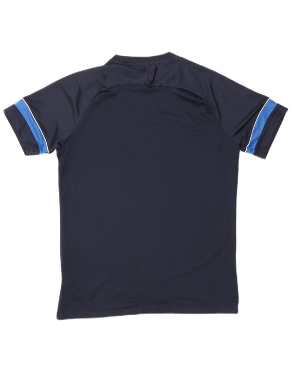 T-shirt Nike Dri Fit da uomo, taglia grande, in poliestere color block blu navy