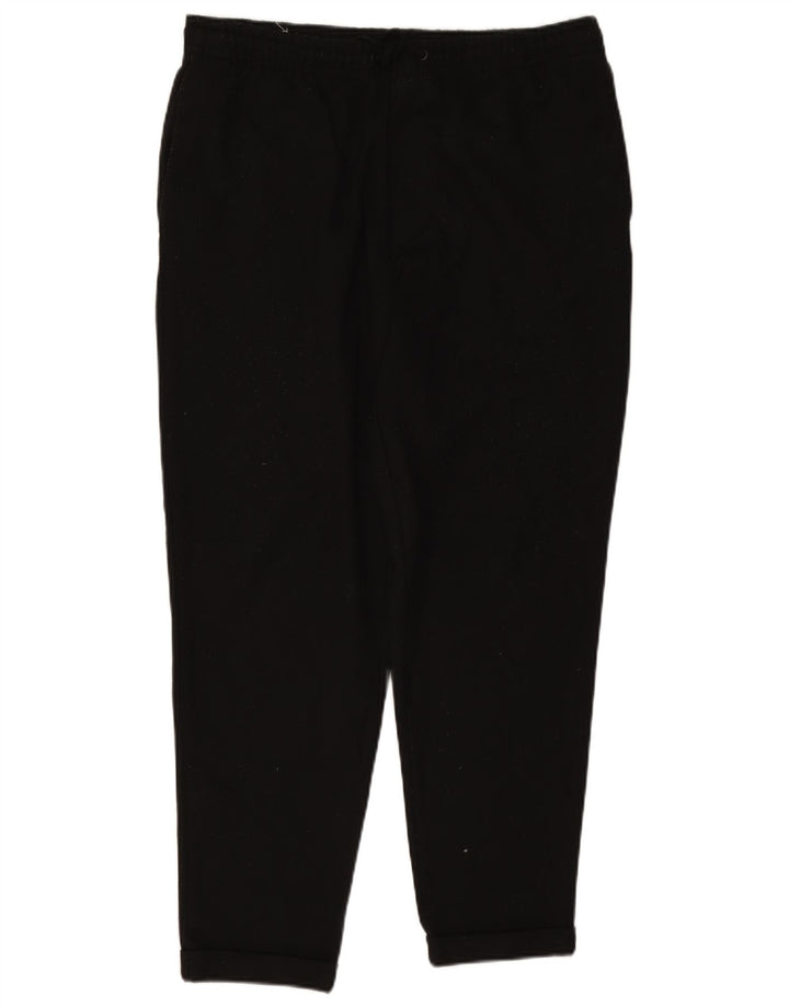 Pantaloni chino affusolati da uomo Zara grandi W32 L28 poliestere nero
