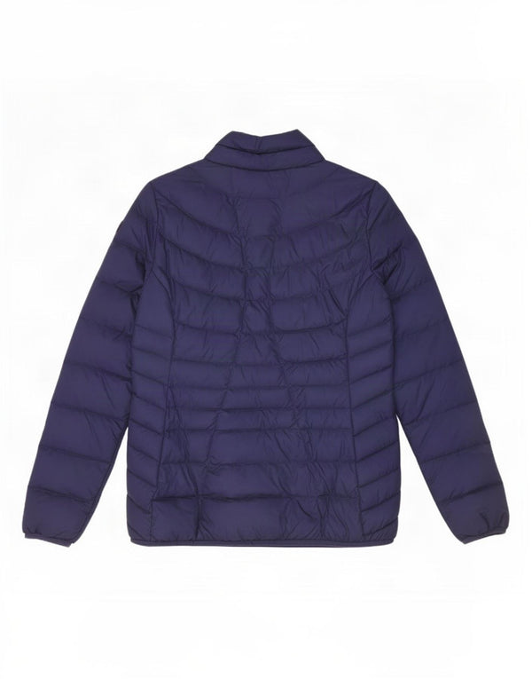 Giacca imbottita da donna Puma UK 10 Small nylon blu navy