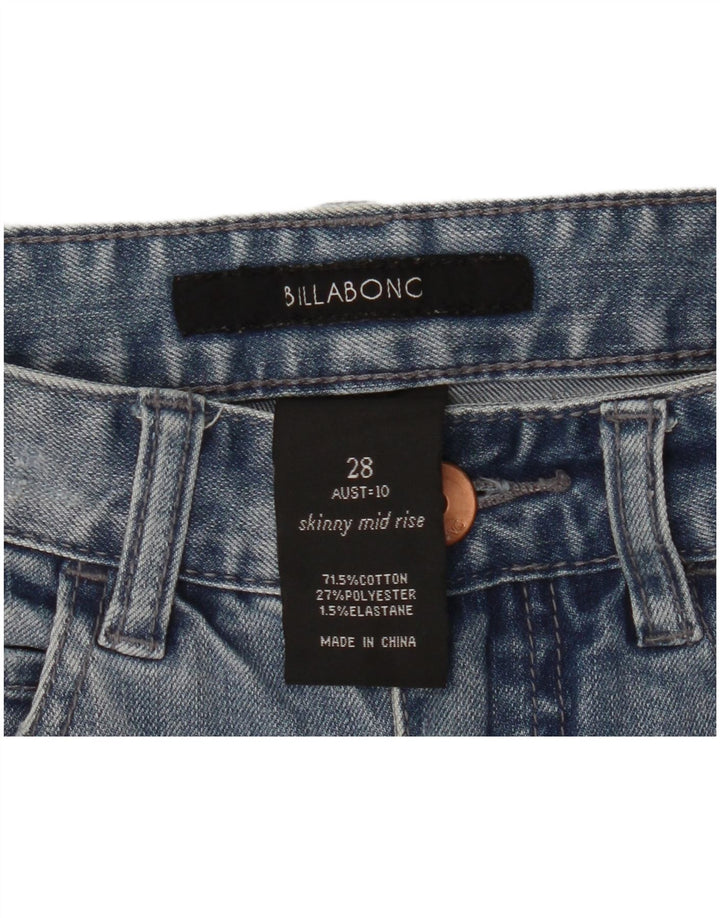 Jeans skinny da donna a vita media BILLABONG W28 L29 cotone blu