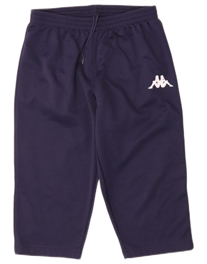 Pantaloncini sportivi Bermuda da uomo Kappa grandi in poliestere blu navy