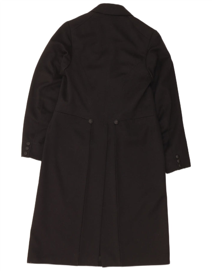 Cappotto doppiopetto vintage da uomo UK 34 XS nero