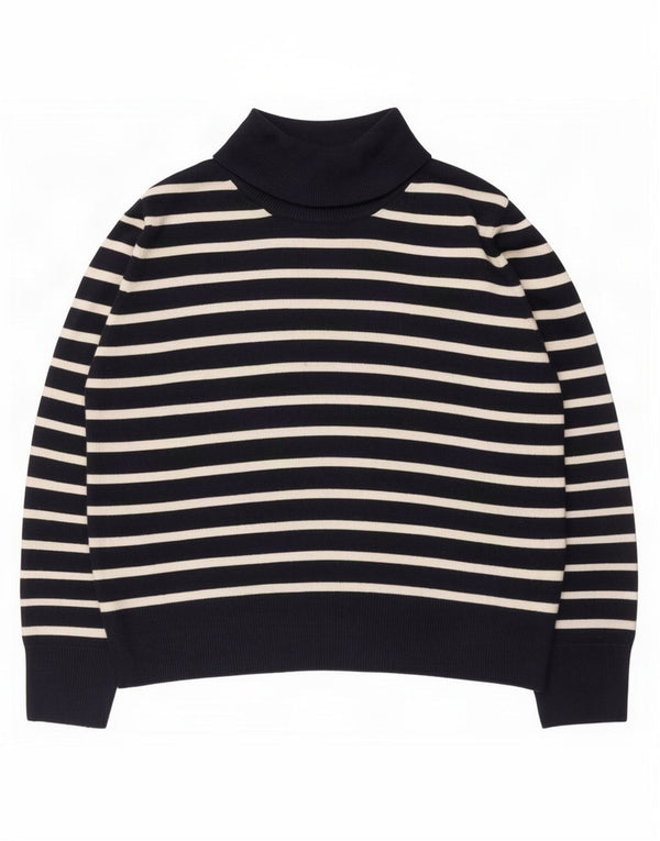 Maglione maglione a collo alto da donna Marks & Spencer UK 20 2XL Blu navy