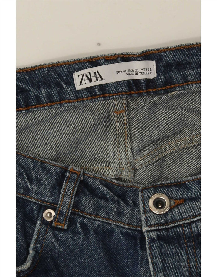 Jeans corti effetto consumato Zara da uomo EU 40 medio W31 L26 blu