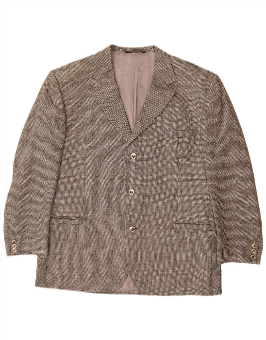 VERSACE Giacca blazer a 3 bottoni da uomo UK 42 XL Lana grigia