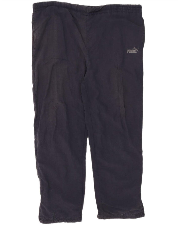 Pantaloni da tuta da uomo Puma Large in nylon blu navy