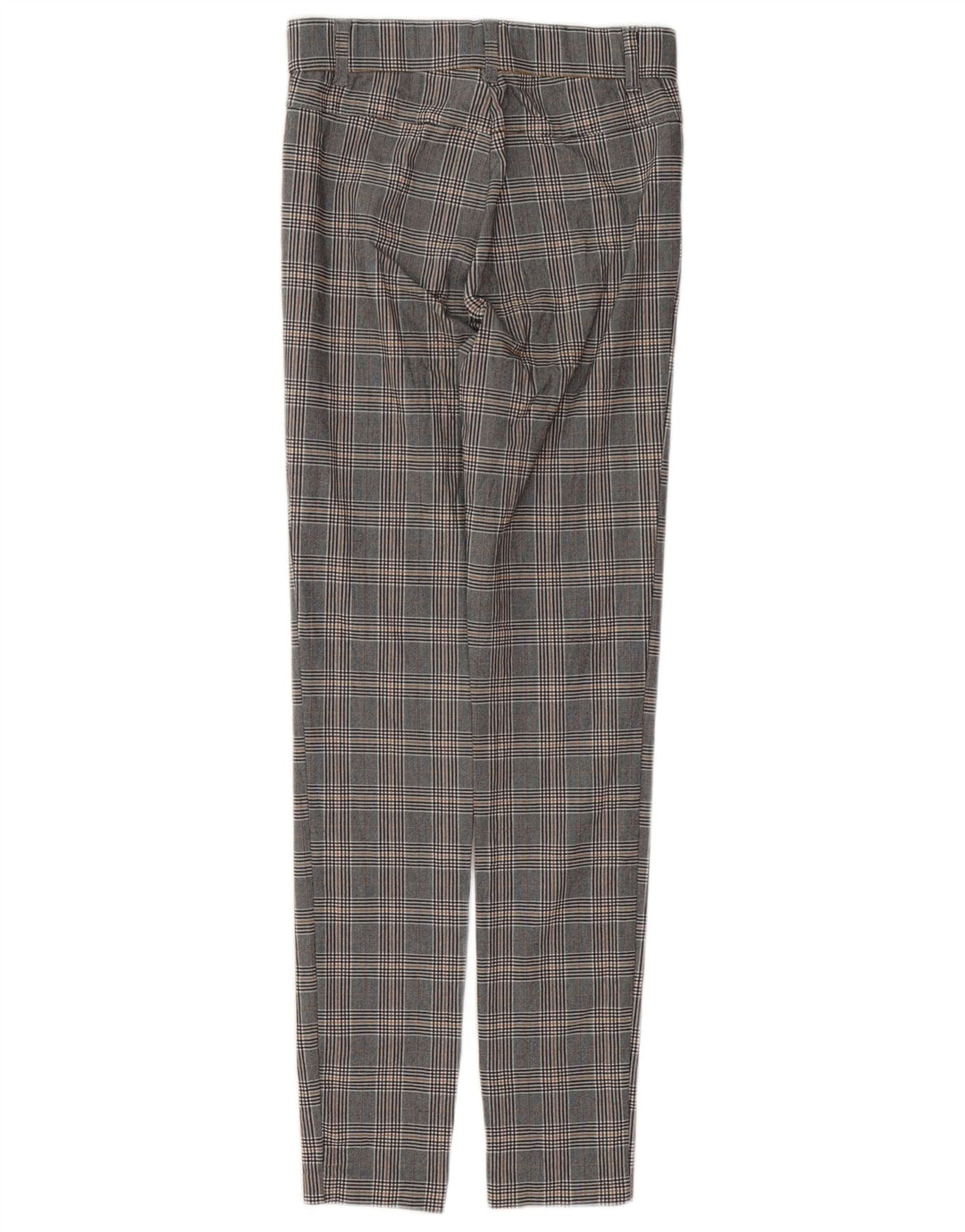 Pantaloni skinny casual da donna ZARA piccoli W26 L28 viscosa pied de poule grigia