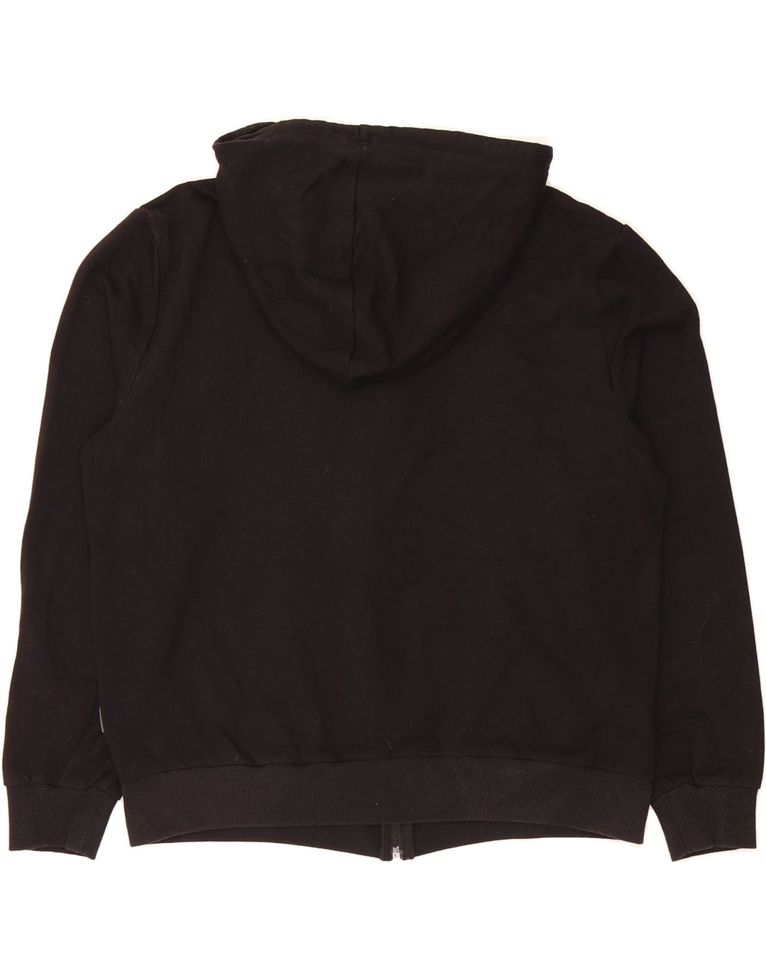 EDDIE BAUER Womens Crop Zip Hoodie Sweater UK 14 Medium Black Vintage Eddie Bauer and Second-Hand Eddie Bauer from Messina Hembry 