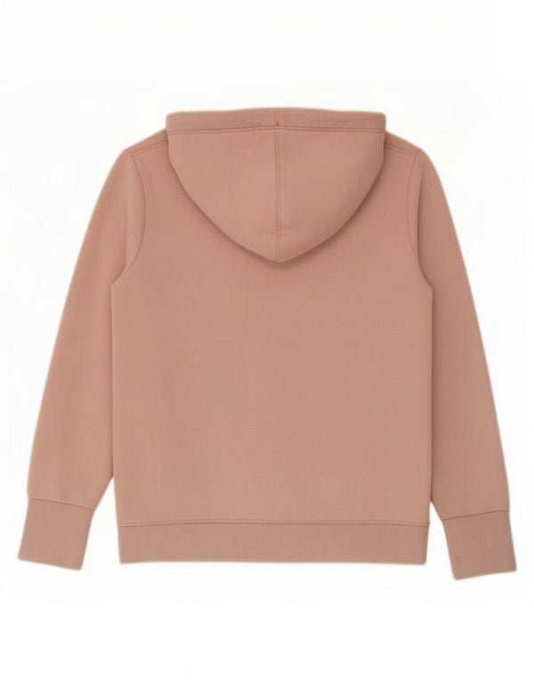 Maglione con cappuccio e zip da donna Superdry UK 14 grande cotone rosa