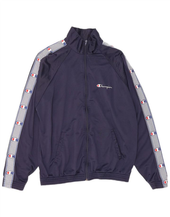 Giacca sportiva da donna con grafica Champion UK 18 XL Poliestere blu navy
