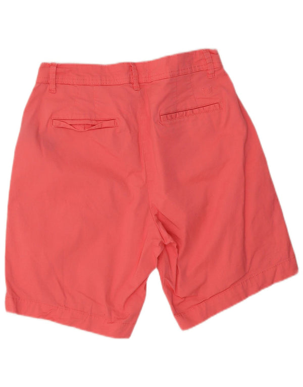 Crew Clothing Pantaloncini chino da donna UK 12 Medium W28 Cotone rosa