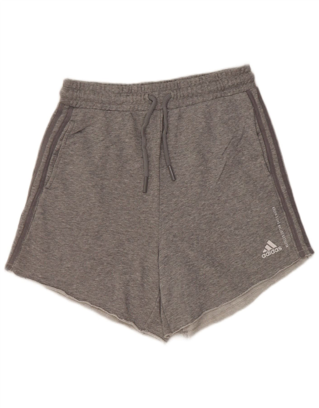 Pantaloncini sportivi Adidas da donna UK 12/14 Cotone grigio medio