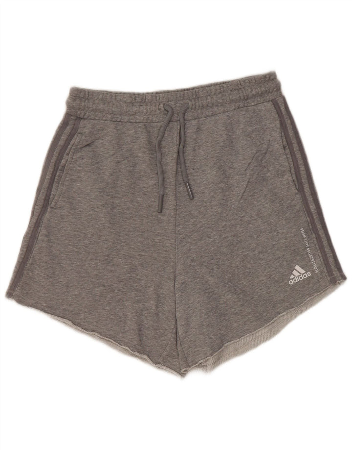 Pantaloncini sportivi Adidas da donna UK 12/14 Cotone grigio medio