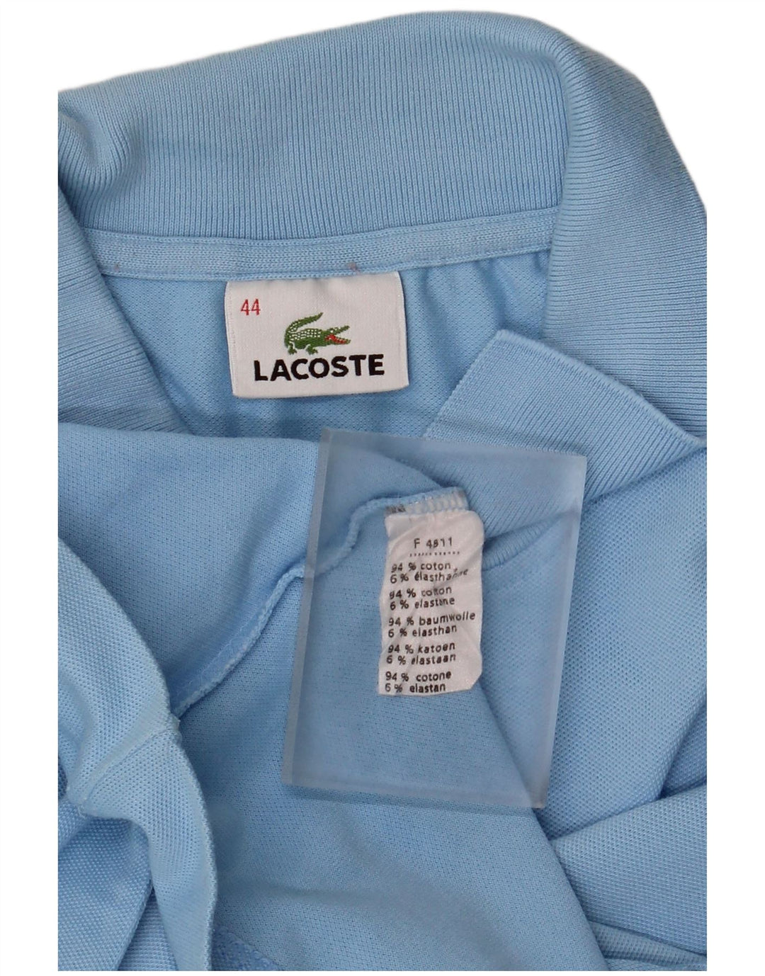 Polo da donna Lacoste taglia 44 grande in cotone blu