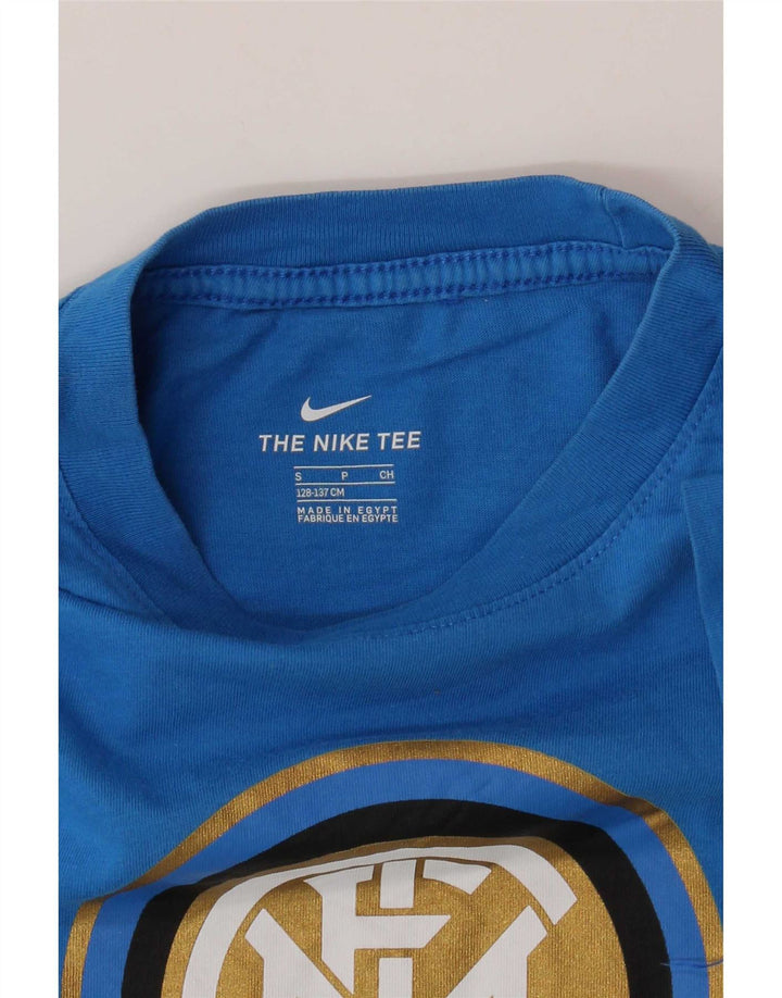 T-shirt grafica Nike da ragazzo Inter Milan 8-9 anni piccola blu