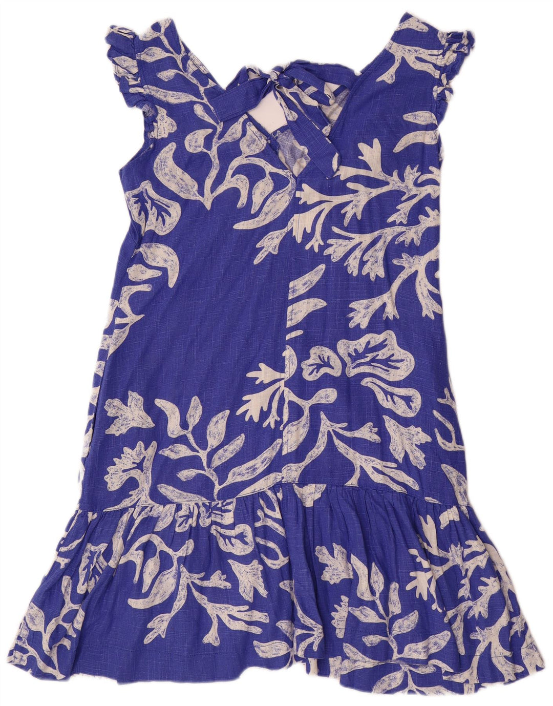 Successivo Abito a trapezio da donna UK 10 Piccolo viscosa floreale blu