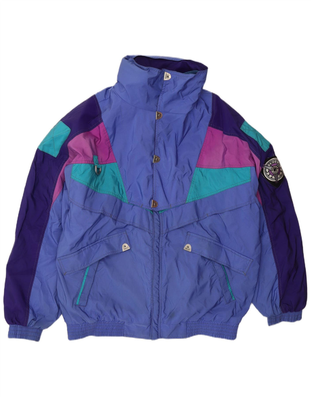 Giacca da sci da uomo Fusalp IT 54 2XL Blu Colourblock Poliammide