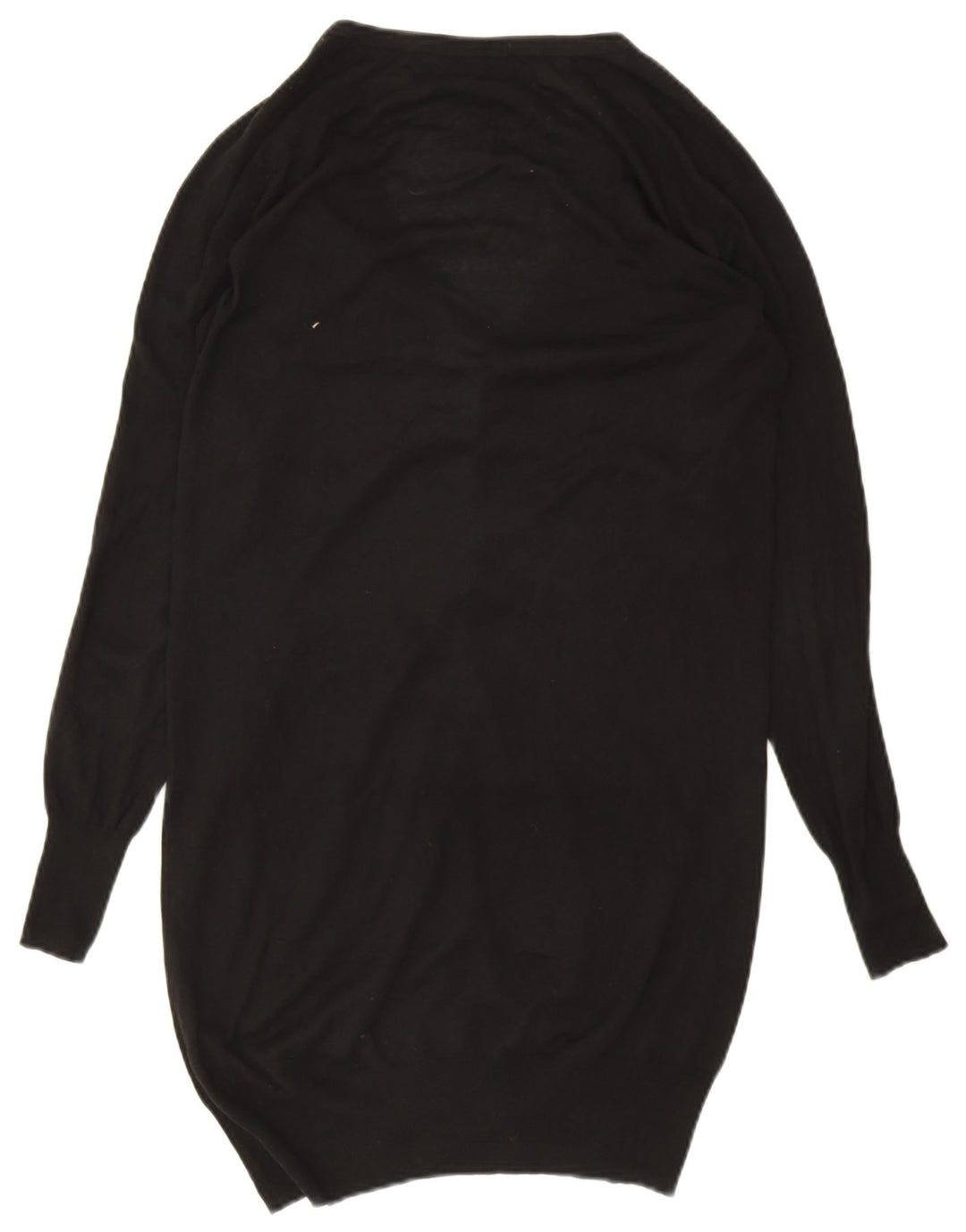 Maglione cardigan lungo da donna Zara UK 14 seta nera media