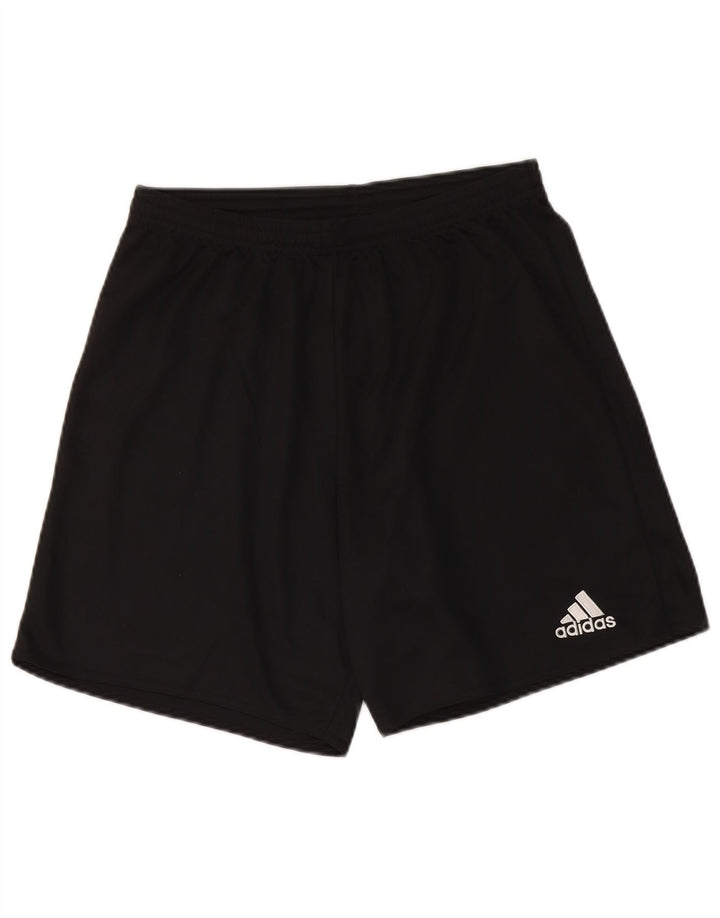 Pantaloncini sportivi da uomo Adidas medi neri in poliestere