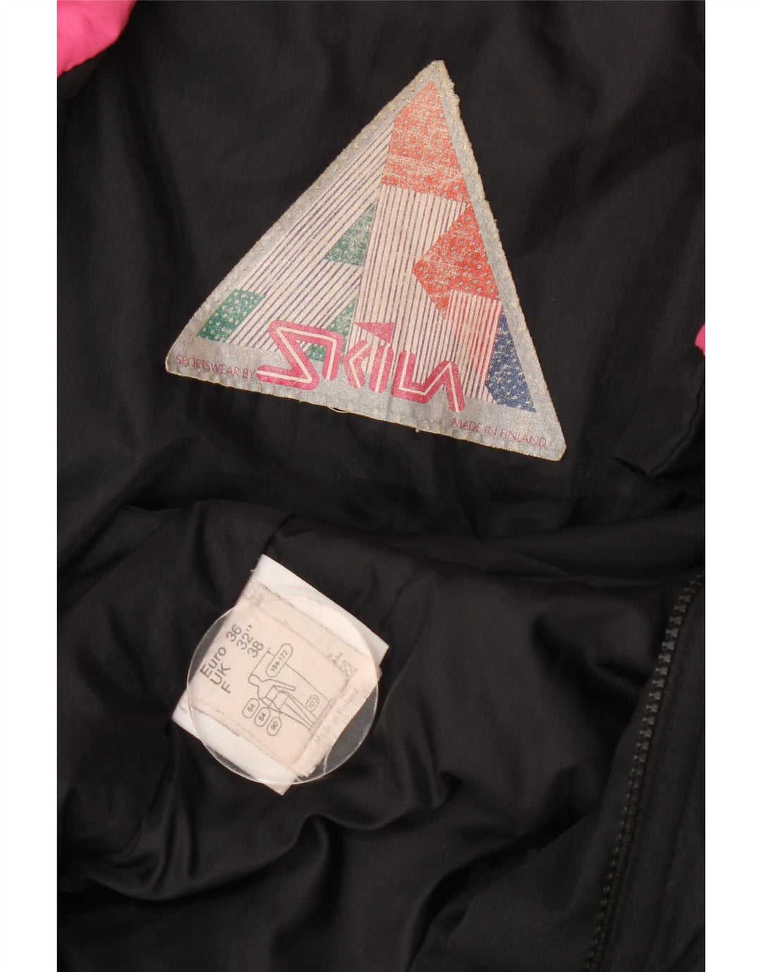 Giacca a vento oversize da donna Skila EU 36 Small Black Colourblock
