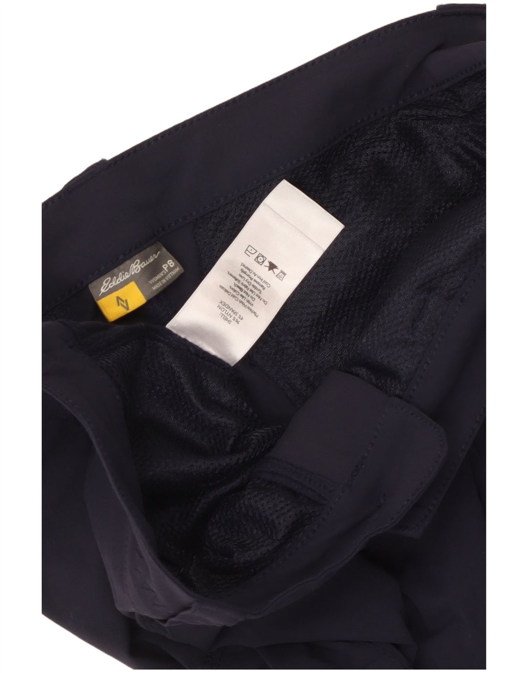 Pantaloni cargo dritti da donna Eddie Bauer US 8 Medium W32 L28 Blu Navy