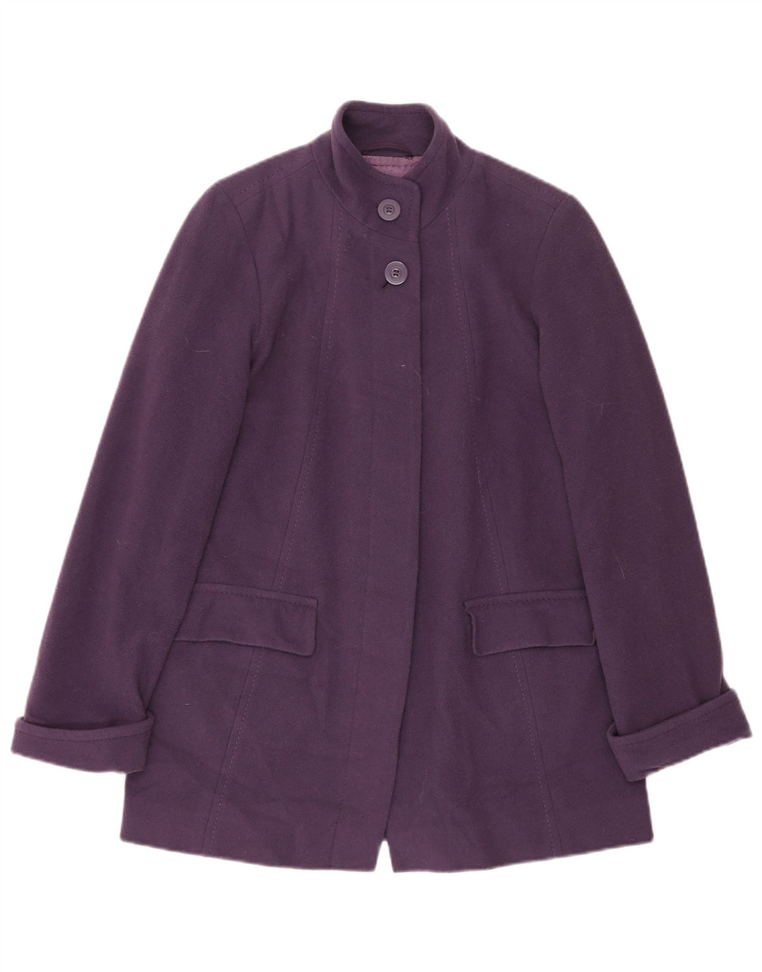 Soprabito oversize da donna Marks & Spencer UK 10 Small Purple New Wool