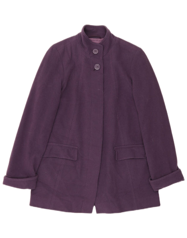 Soprabito oversize da donna Marks & Spencer UK 10 Small Purple New Wool