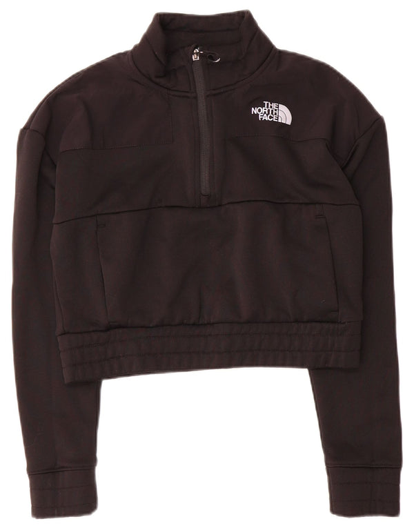 Felpa corta da donna The North Face vestibilità ampia UK 6 XS nera