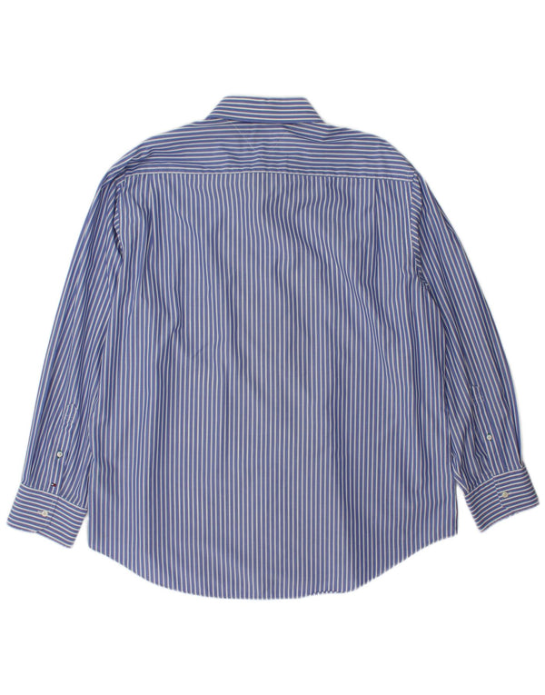 Camicia da uomo Tommy Hilfiger taglia 34/3518 2XL cotone a righe blu