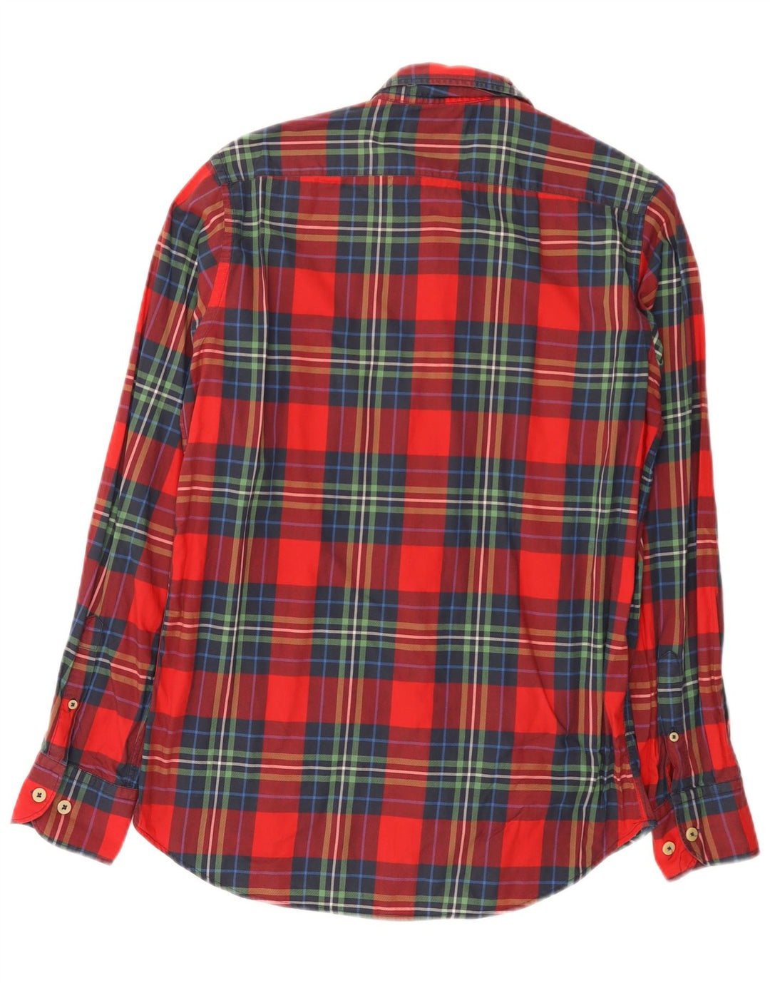 Camicia casual da uomo Massimo Dutti a quadri rossi medi