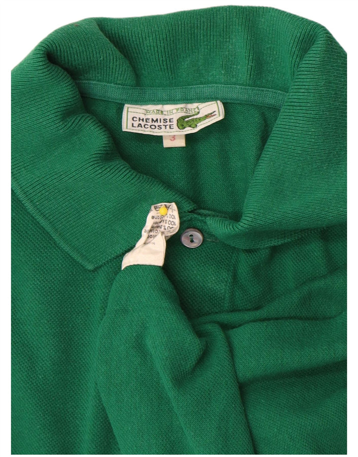 Polo da uomo Lacoste taglia 3 piccola in cotone verde