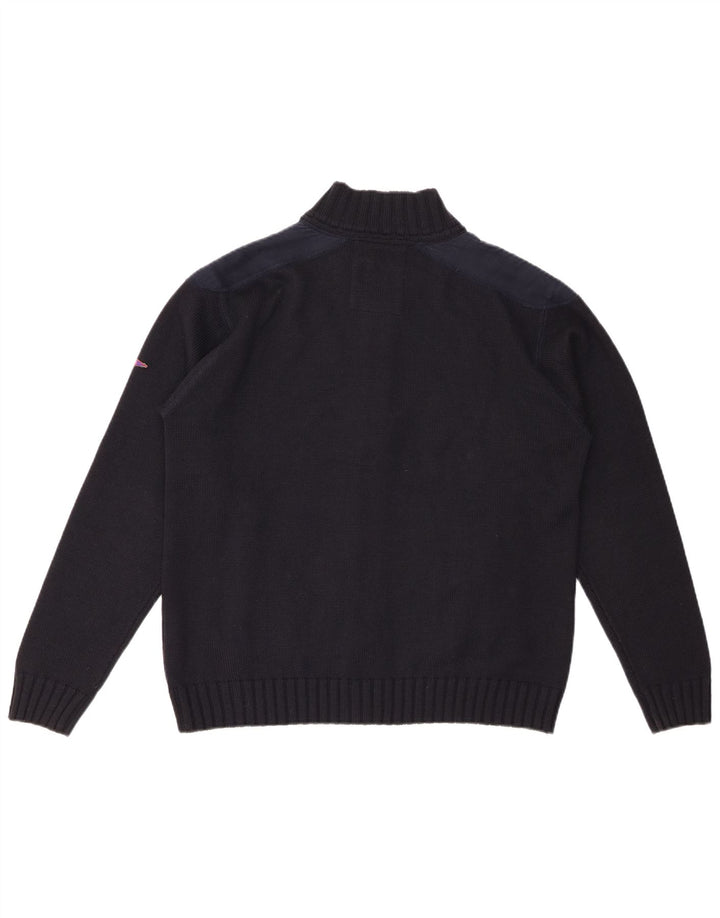 Maglione cardigan da donna PORTOFINO UK 16 grande lana nera