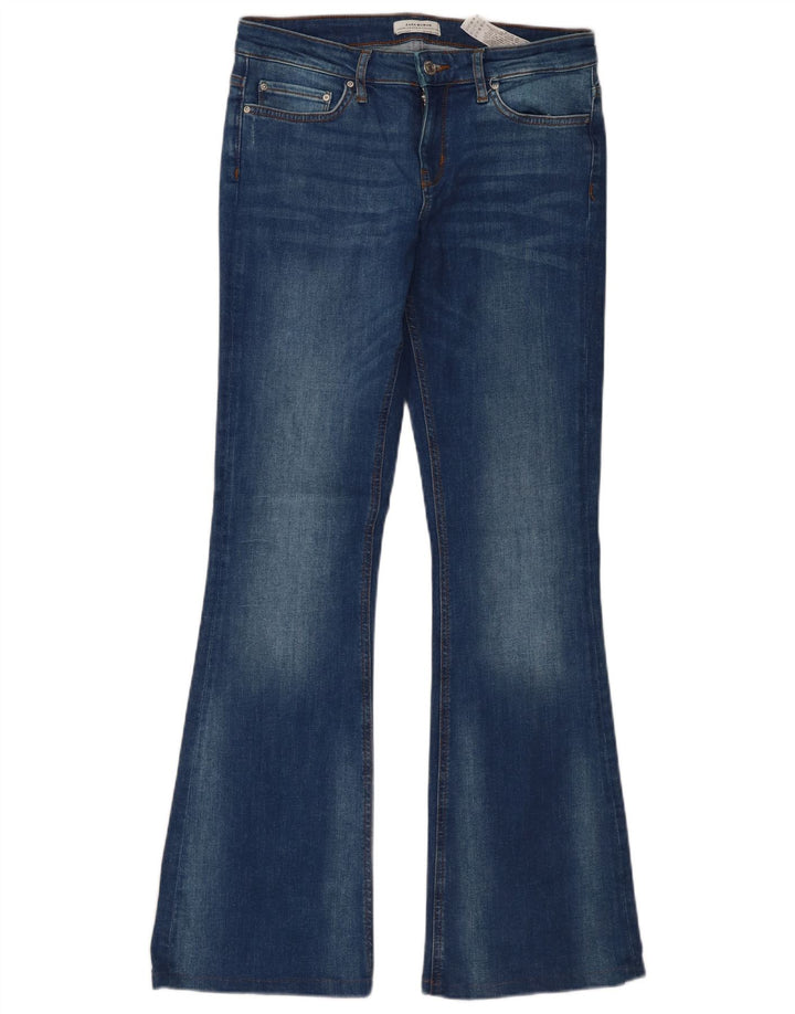 Jeans svasati da donna Zara EU 38 Small W28 L32 cotone blu