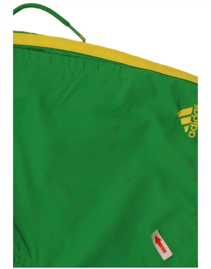 Pantaloncini da bagno da uomo Adidas piccoli in nylon verde