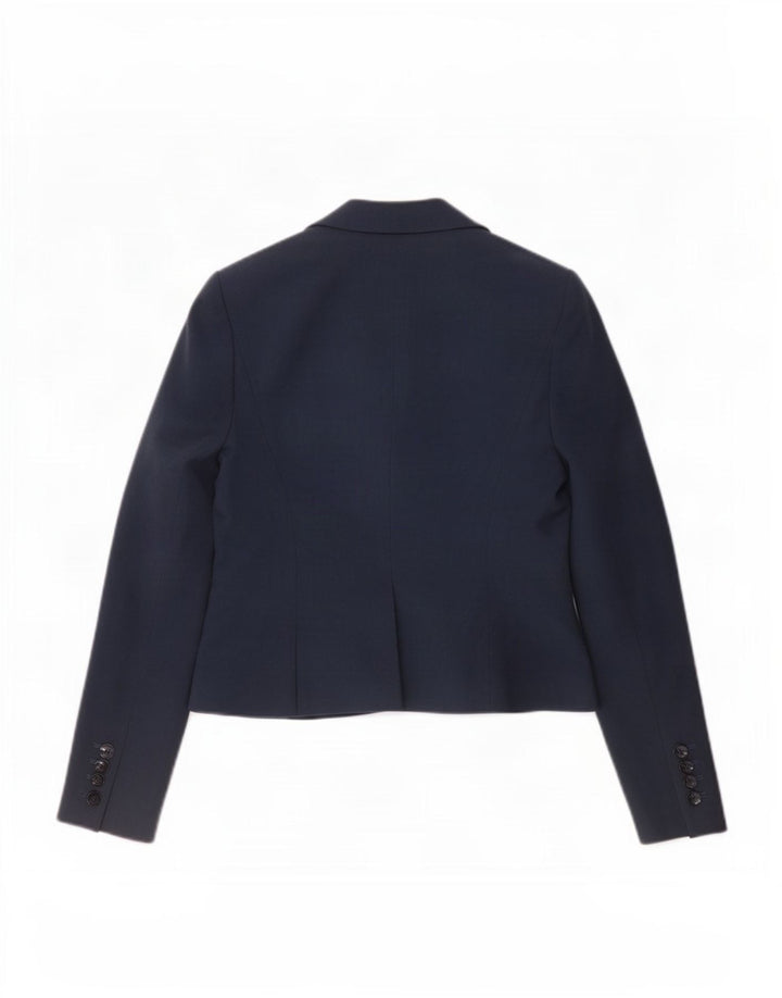 L.K. Giacca blazer da donna a 1 bottone Bennett UK 10 piccola in poliestere blu navy